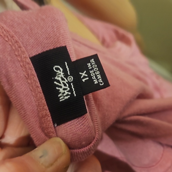 Mossimo Dirty Rose Pleated Tank Top - Picture 5 of 6